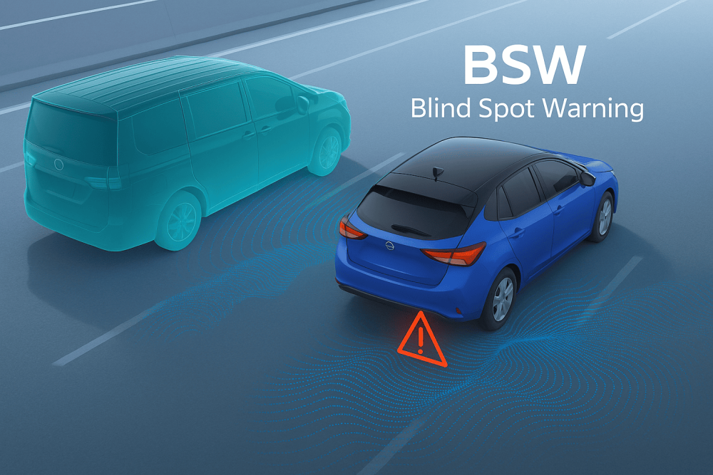 後側方車両検知警報（BSW）