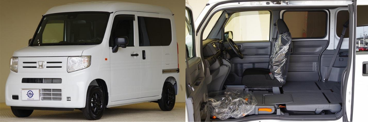 N-VANの外観と荷室の画像