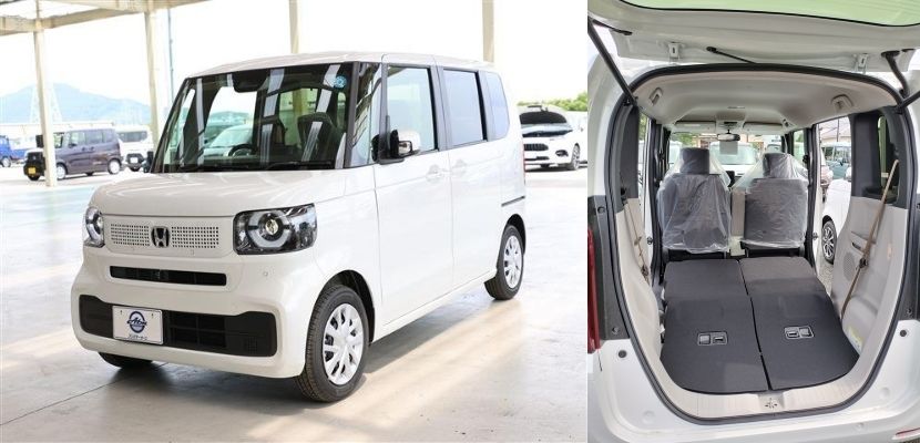 N-BOXの外観と荷室の画像