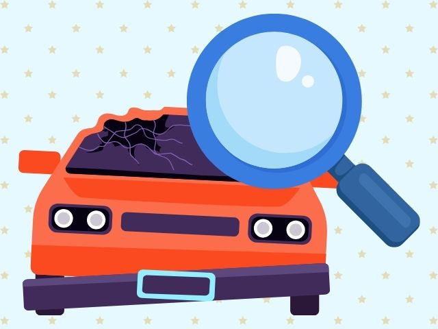 事故車の査定ポイントイメージ画像
