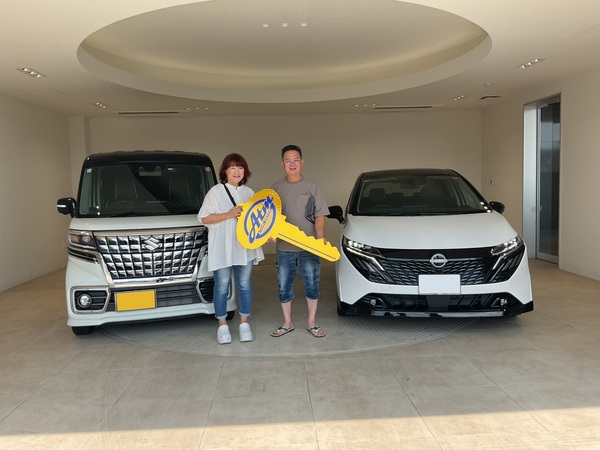 浜北インター店　Ｉ様☆ノートオーラ☆スペーシアカスタム☆ご納車