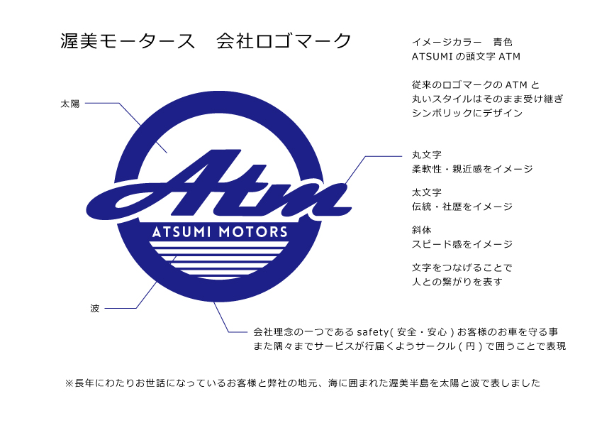 株式会社渥美モータース　会社ロゴマーク
